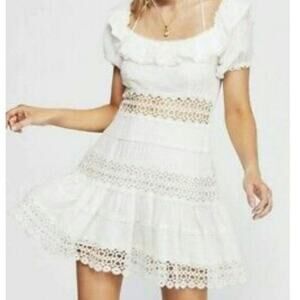 Free People Cruel Intentions White Crochet Lace Dress